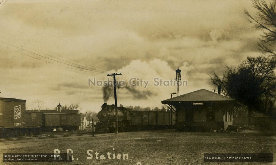 Postcard: Railroad Station, Pepperell, Massachusetts